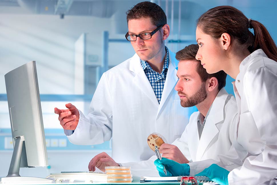 scientists working at the laboratory