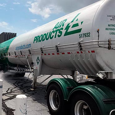 Nitrogen truck at Air Products campus, Allentown, PA.